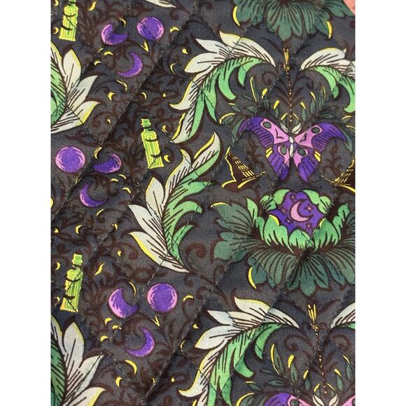 Vera Bradley Wicked Bancroft Backpack Green Lrg Wickedly Beautiful 15.5x12X8” main image 6